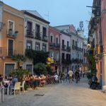 Fußgängerzone, Café, Restaurants, Innenstadt von Cagliari