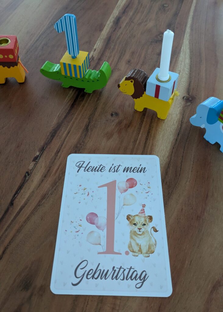 Heute ist mein erster Geburtstag