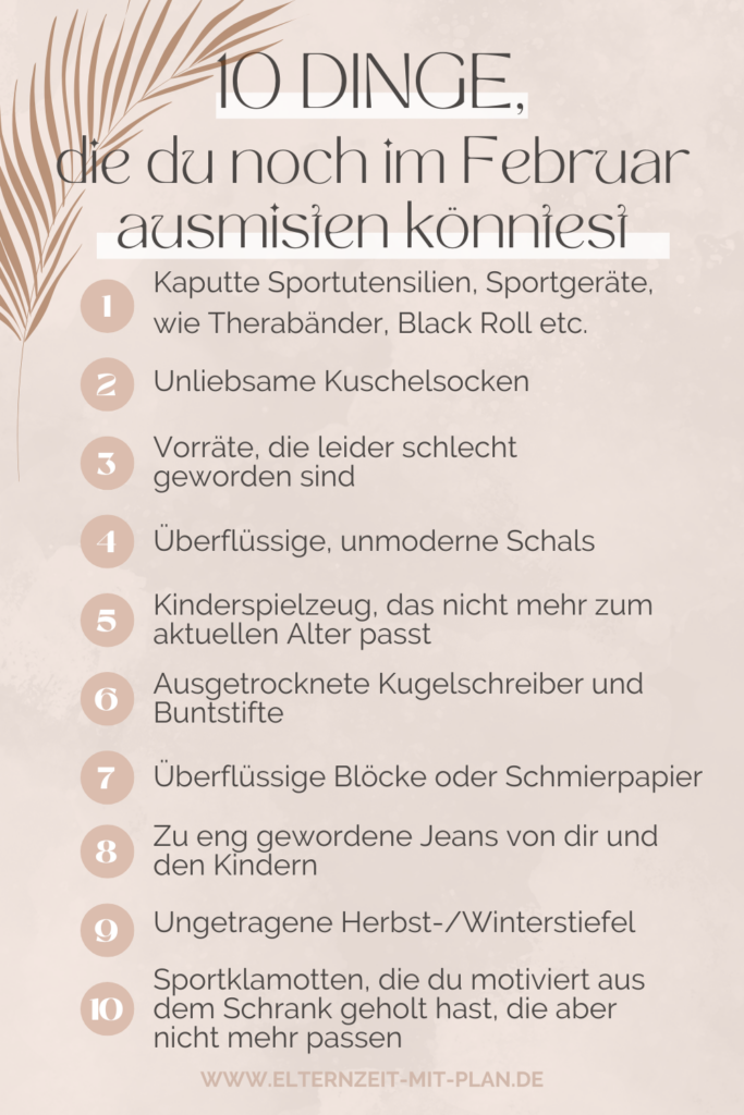 Aufräumen gemeinsam mit der ganzen Familie und Kindern